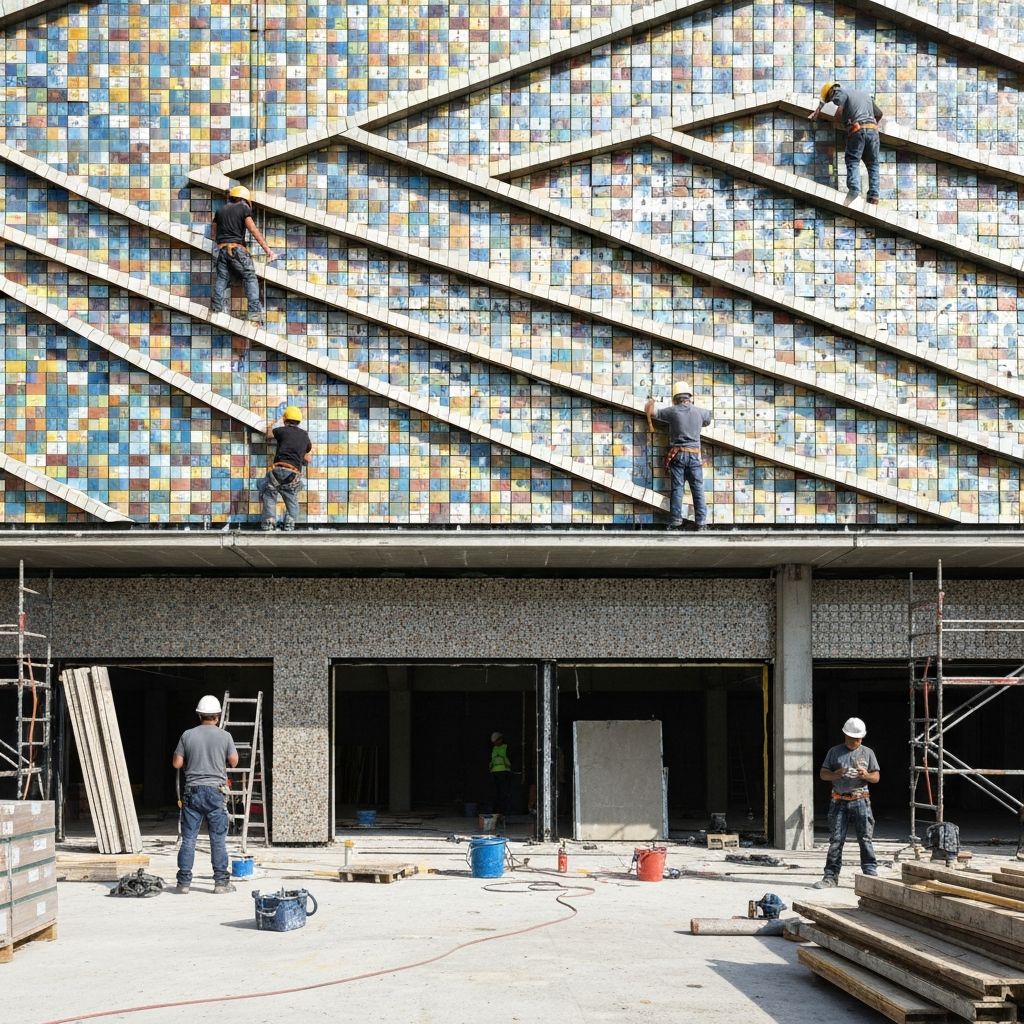 Плитка на фасаде